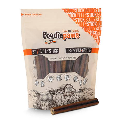 5" Bully Sticks 25 Count - All Natural Premium Grade, Odor Free