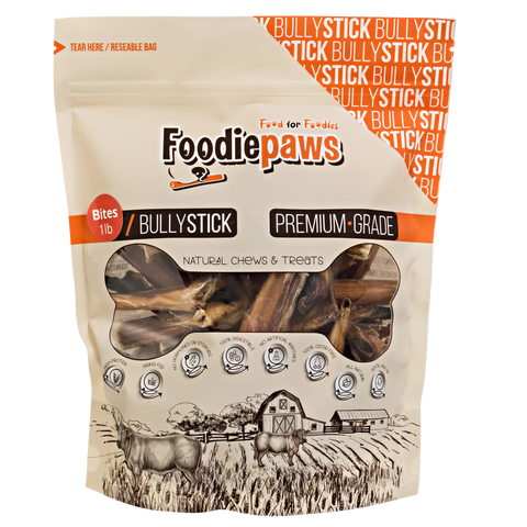 Mini Bullystick Bites 1 lbs - All Natural Premium Grade, Odor Free