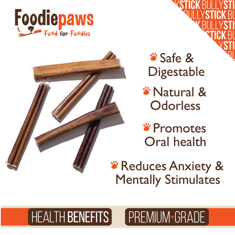 4" Standard Bully Sticks 1 lbs - All Natural Premium Grade, Odor Free
