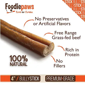 12" Jumbo Bully Sticks - All Natural Premium Grade, Odor Free
